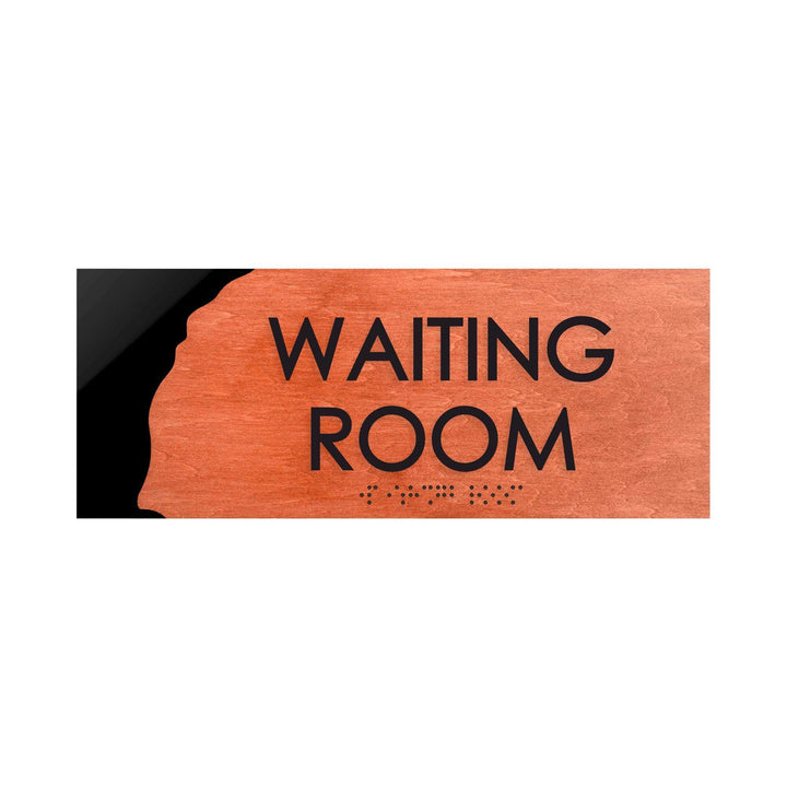 Door Signs Waiting Room Sign - Wood Door Plate - "Sherwood" Design