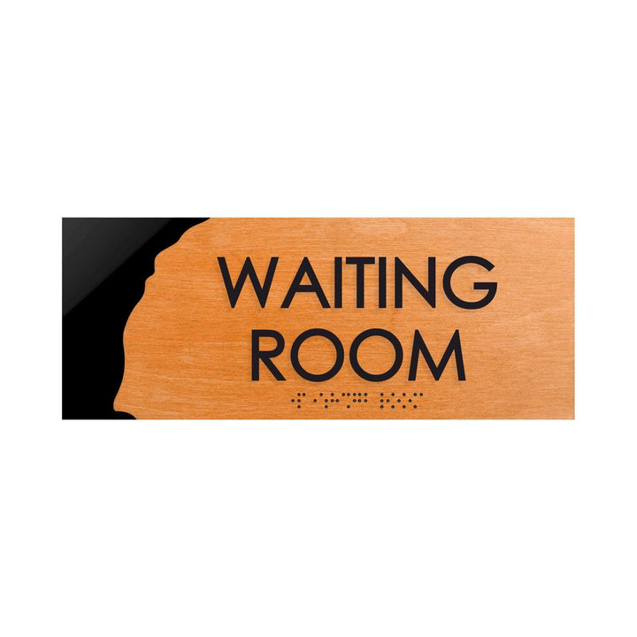 Door Signs Waiting Room Sign - Wood Door Plate - "Sherwood" Design