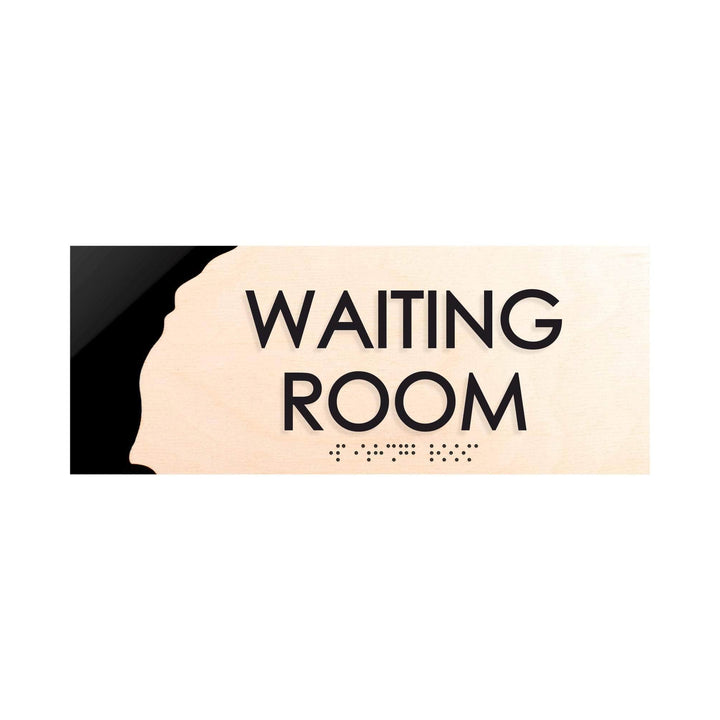 Door Signs Waiting Room Sign - Wood Door Plate - "Sherwood" Design
