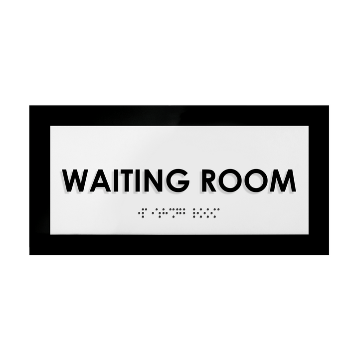 Door Signs Waiting Room Sign - Acrylic Door Plate - "Simple" Design