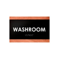 Door Signs Washroom Sign - Wood Door Plate "Buro" Design - Photo #1