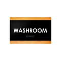 Door Signs Washroom Sign - Wood Door Plate "Buro" Design - Photo #5