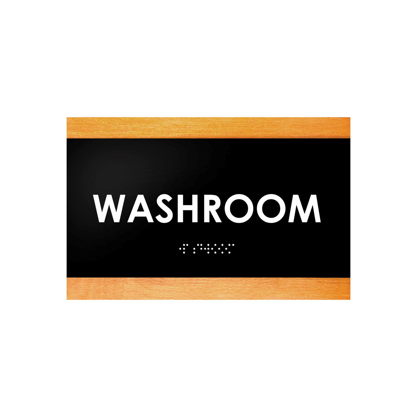 Door Signs - Washroom Sign - Wood Door Plate "Buro" Design