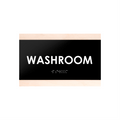 Door Signs Washroom Sign - Wood Door Plate "Buro" Design - Photo #4