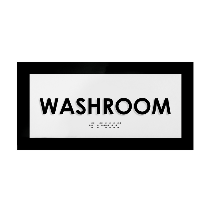 Door Signs Washroom Door Sign - Acrylic Door Plate - "Simple" Design