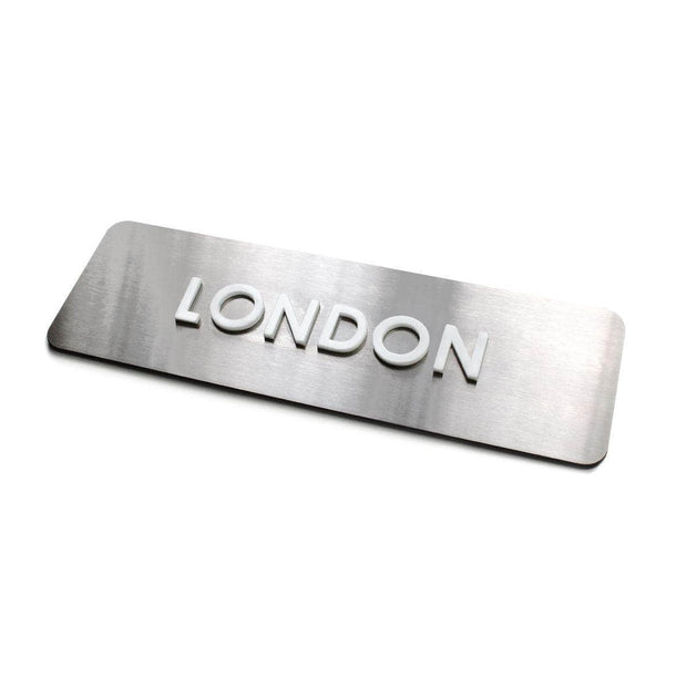 World Clock Signs Custom Metal Sign for Clock