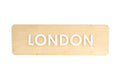 World Clock Signs Custom City Name & Time Zone Sign: Wooden Sign - Photo #6