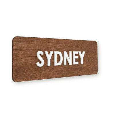 Custom Wood World Clock Sign for Reception World Clock Signs Indian Rosewood BsignWood 