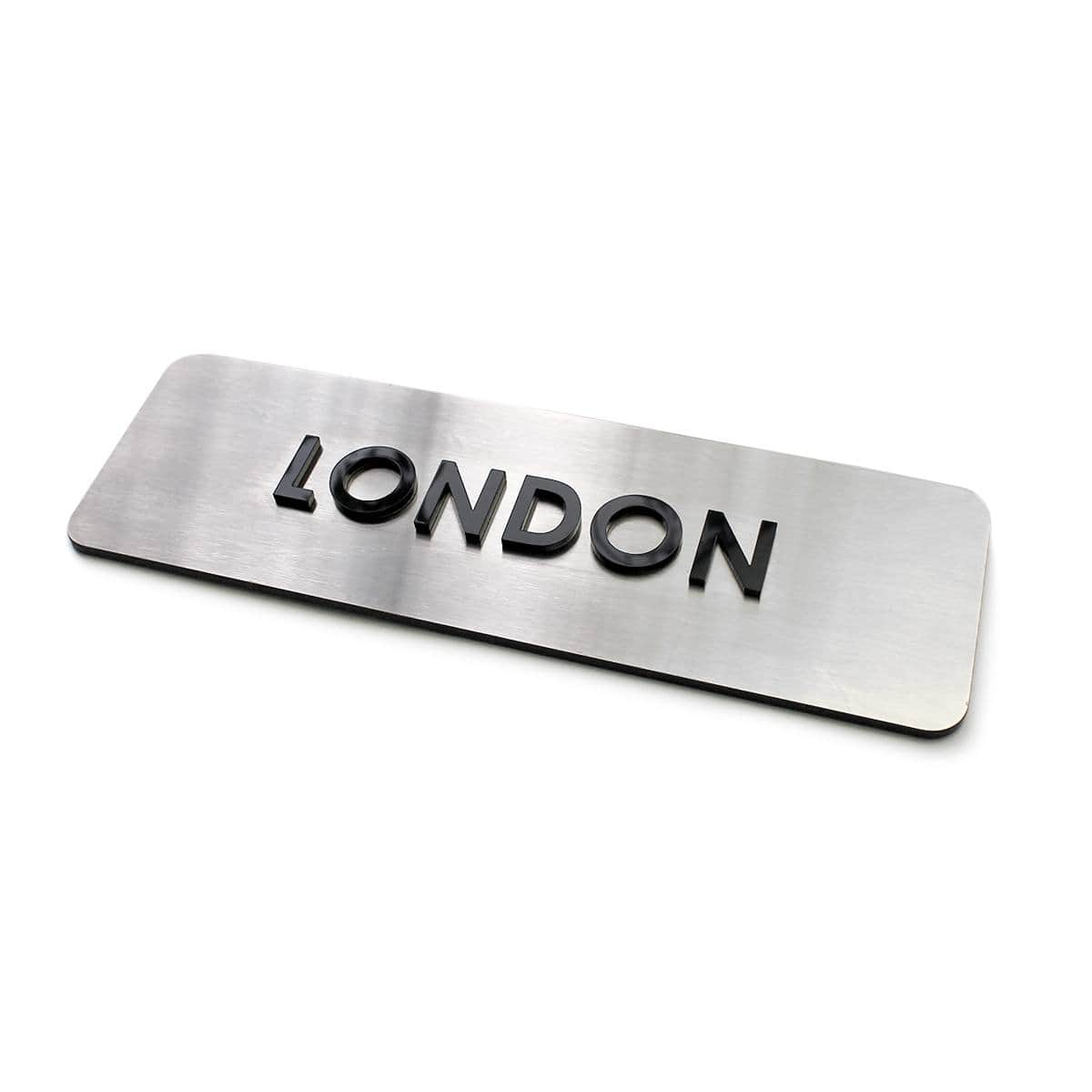 Personalized World Clock Signs: Steel Sign – Bsign